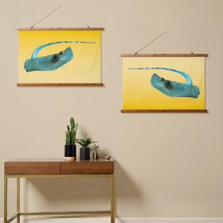 Stingray - Abstract Design - Cut out of a photo |  Hanging Tapestry