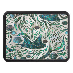 Stingray and Scat fish pattern Abalone Hitch Cover