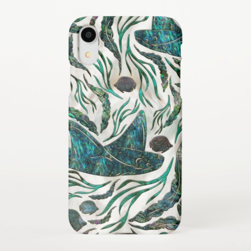 Stingray and Scat fish pattern Abalone iPhone XR Case