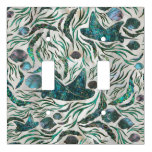 Stingray And Scat Fish Pattern Abalone Light Switch Cover at Zazzle