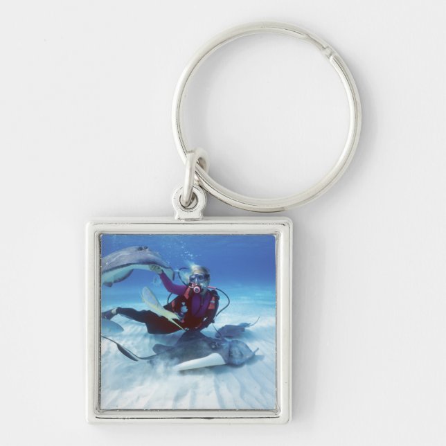 Stingray City, Grand Cayman, Cayman Islands, Keychain (Front)