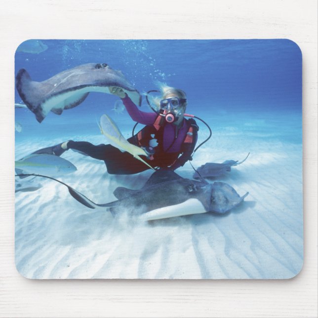 Stingray City, Grand Cayman, Cayman Islands, Mouse Pad (Front)