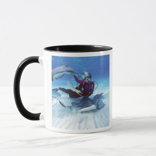 Stingray City, Grand Cayman, Cayman Islands, Mug (Left)