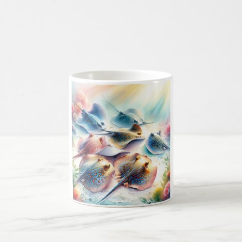 Stingray Dance AREF4401 _ Watercolor Coffee Mug