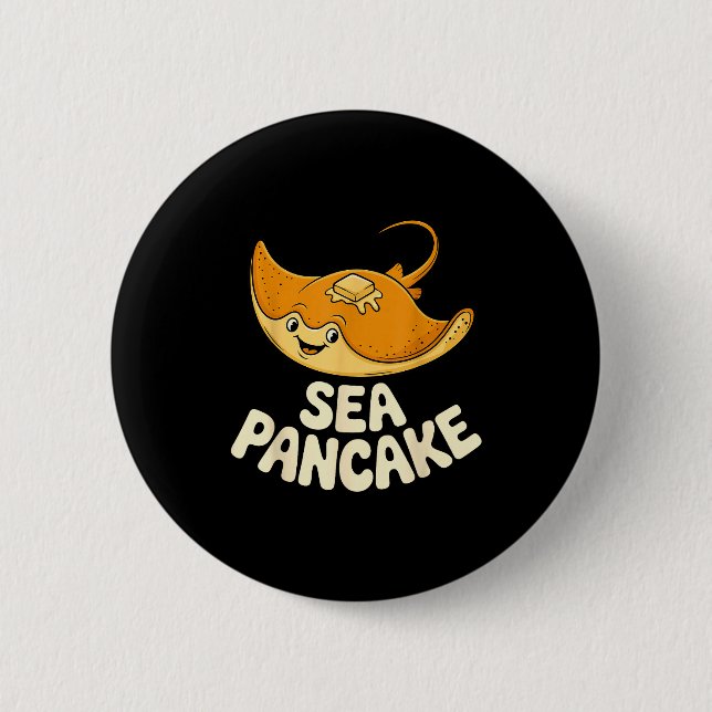 Stingray Design For Men Women Kids Fish Sting Ray  Button (Front)