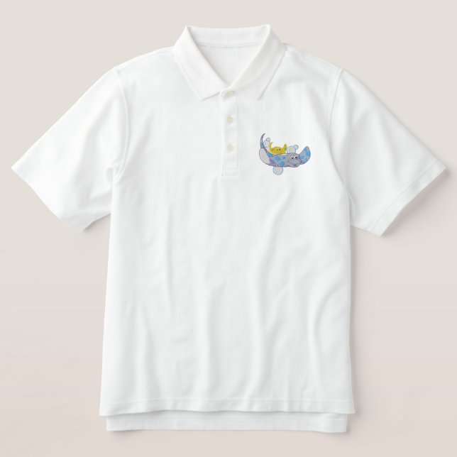 Stingray Embroidered Polo Shirt (Design Front)