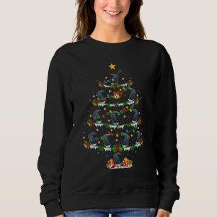 Stingray Fish  Xmas Lights Stingray Christmas Tree Sweatshirt