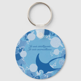 stingray, flower of life, orange, mandala, zen, ch keychain