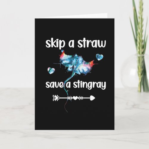 Stingray Lover Manta_Ray Ocean Sea Animal Stingray Card