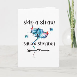 Stingray Lover Manta-Ray Ocean Sea Animal Stingray Card