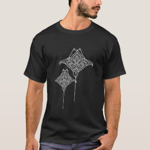 Stingray Mandala Ocean Underwater Animal Marine Li T-Shirt