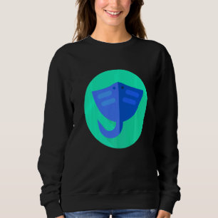 Stingray Manta Ray Retro Vintage Ocean Water Anima Sweatshirt