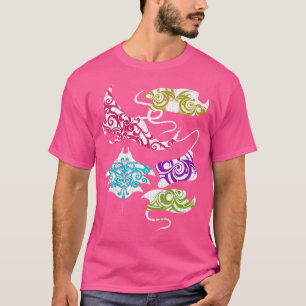 Stingray Ocean Animal Hawaiian Tribal Freediving M T-Shirt