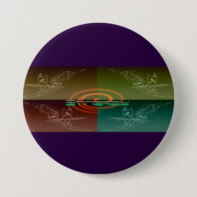 Stingray Pinback Button (Front)