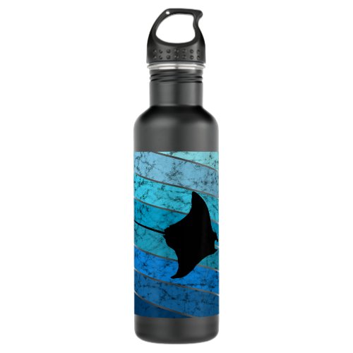 Stingray Retro Vintage Ocean Water Animal Manta Ra Stainless Steel Water Bottle