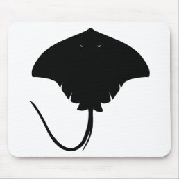 Stingray Silhouette Mouse Pad