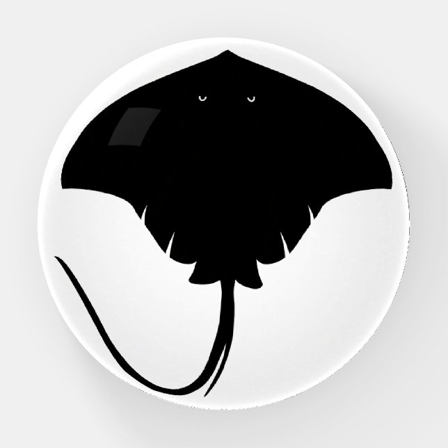 Stingray Silhouette Paperweight (Front)