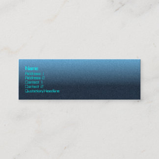 Stingray -skinny mini business card