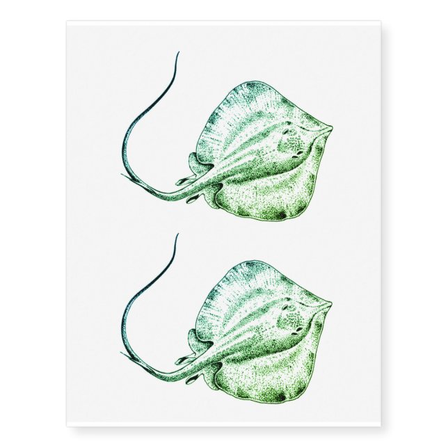 stingray temporary tattoo x2 (Front)