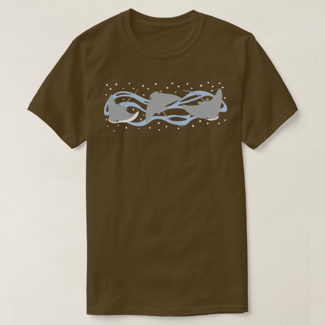 Stingrays Cownose Ray Sticker Pack T-Shirt (Design Front)