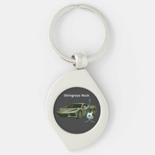 Stingrays Rock Keychain