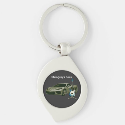 Stingrays Rock Keychain
