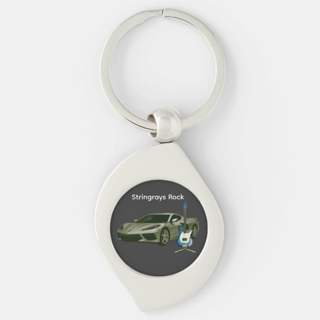 Stingrays Rock Keychain (Front)