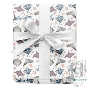 Stingrays & Starfish Gift Wrapping Paper
