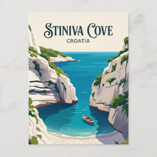 Stiniva Cove Croatia Postcard