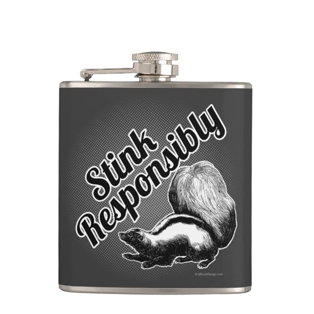 Stink Responsibly Flask (Front)