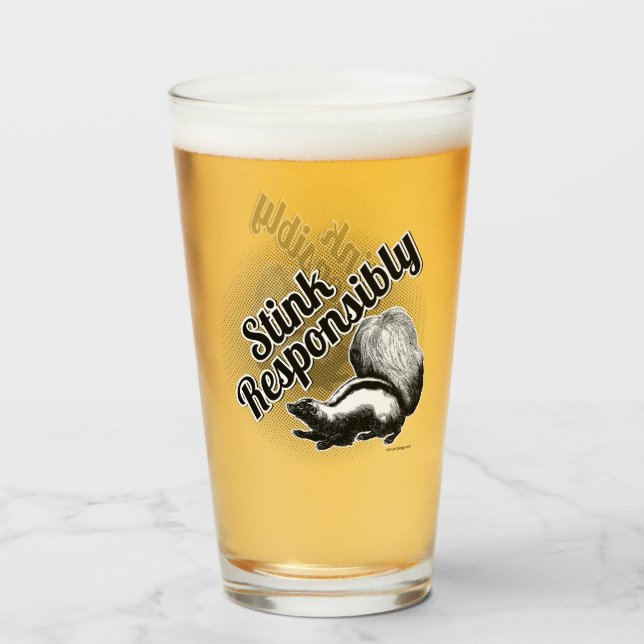 Stink Responsibly Glass (Front Filled)