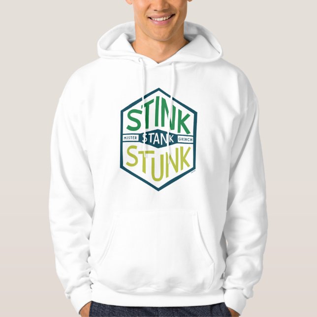 Stink Stank Stunk Badge Hoodie (Front)