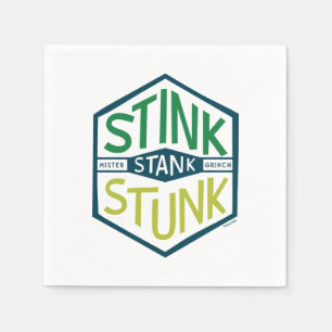 Stink Stank Stunk Badge Napkins