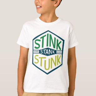 Stink Stank Stunk Badge T-Shirt