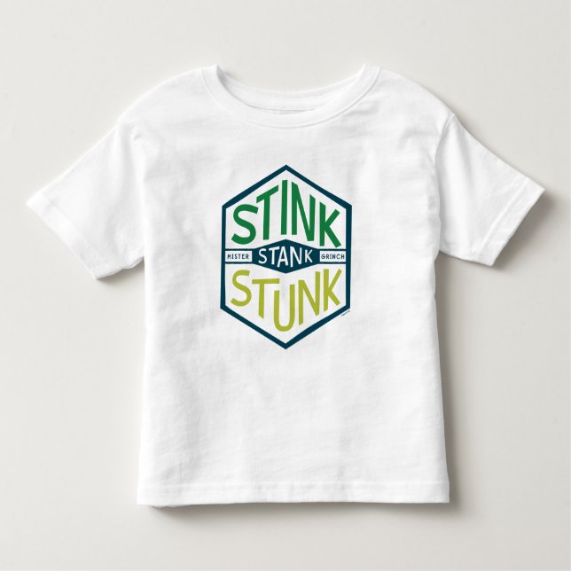 Stink Stank Stunk Badge Toddler T-shirt (Front)