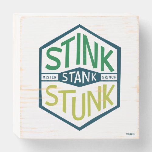 Stink Stank Stunk Badge Wooden Box Sign