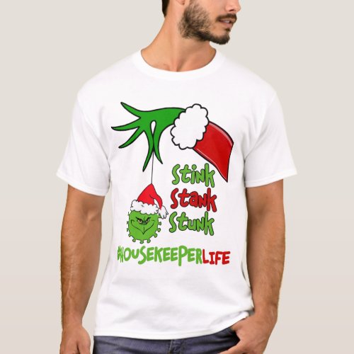 Stink Stank Stunk Funny Christmas T_Shirt