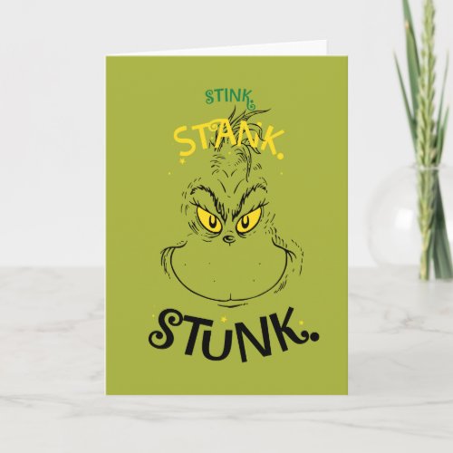 Stink Stank Stunk Mister Grinch Quote Card
