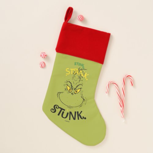 Stink Stank Stunk Mister Grinch Quote Christmas Stocking