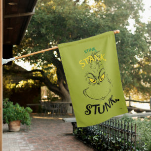 Stink Stank Stunk Mister Grinch Quote House Flag