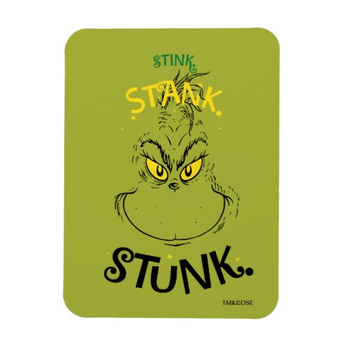 Stink Stank Stunk Mister Grinch Quote Magnet