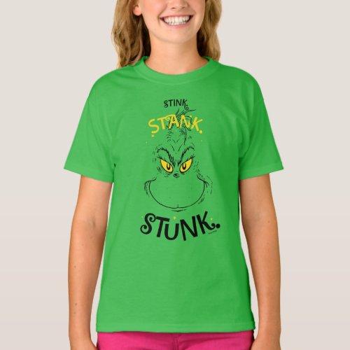 Stink Stank Stunk Mister Grinch Quote T_Shirt