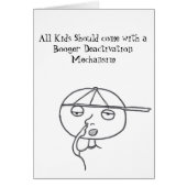 Stinkeye kid booger card (Front)