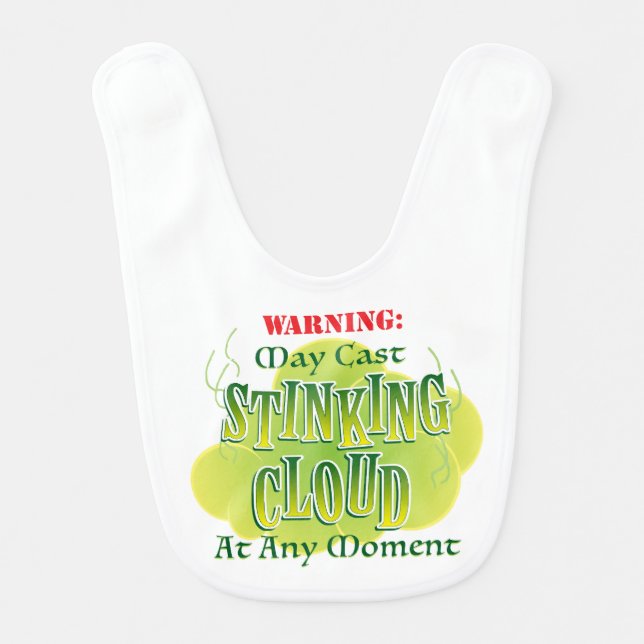 Stinking Cloud Baby Bib (Front)