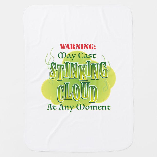 Stinking Cloud Baby Blanket (Front)