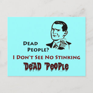 Stinking Dead People Retro Humor Postcard