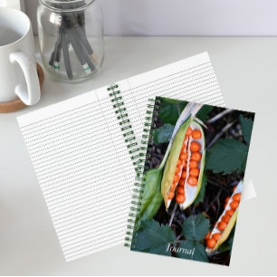 Stinking Iris Seed Pod Photo Notebook