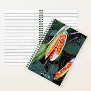 Stinking Iris Seed Pod Photo Notebook