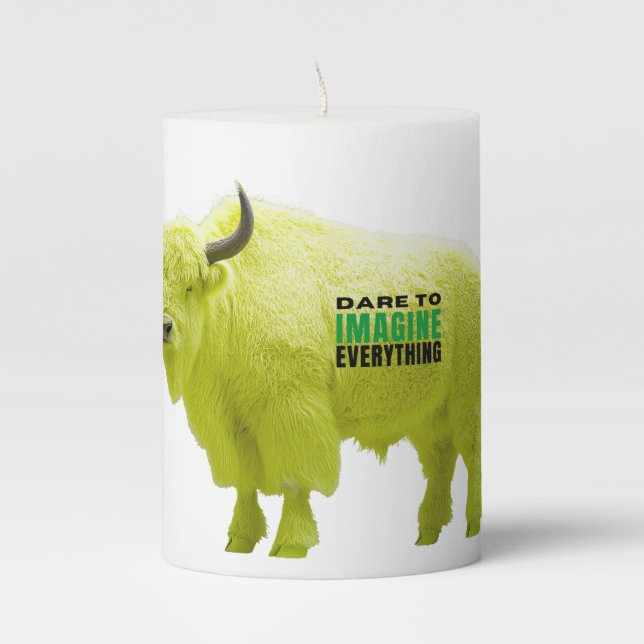 Stinky Bison Suggest This Product Pillar Candle (Front)