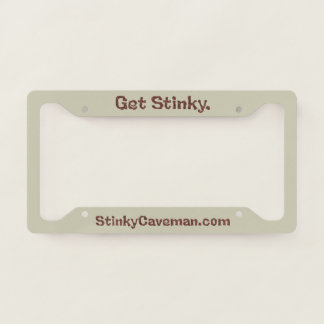 Stinky Caveman License Plate Frame